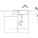 BLANCO TIPO 45 S Mini stainless steel sink, 60.5x50 cm, Matte finish