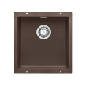 Under the countertop, a BLANCO SUBLINE 400-U sink is installed, 43x40 cm, Coffee.