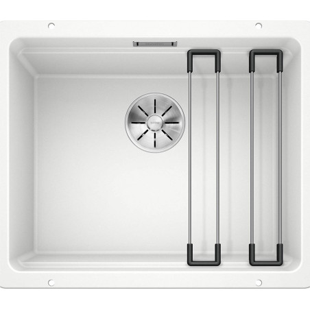 Pa virsmas uzstādīta izlietne BLANCO ETAGON 500-U, 53x46 cm, Balta