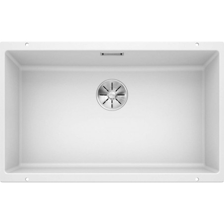 Pa virsmas uzstādīta izlietne BLANCO SUBLINE 700-U, 73x40 cm, Balta