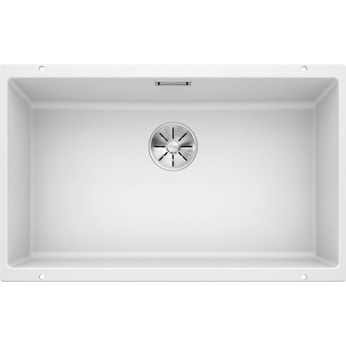 Under the countertop, a BLANCO SUBLINE 700-U sink is installed, 73x40 cm, White.