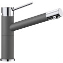 Kitchennis (izlietnes) maisītājs BLANCO ALTA Compact, akmens pelēks/hromēts