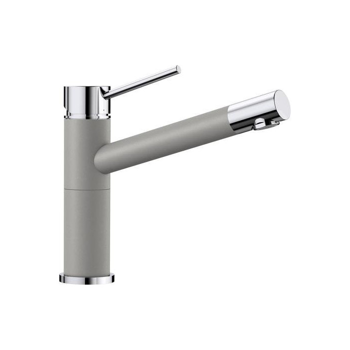 BLANCO ALTA Compact kitchen (sink) mixer, aluminum metal/chromed