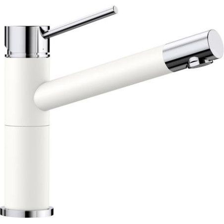 Kitchennis (izlietnes) maisītājs BLANCO ALTA Compact, balts/hromēts
