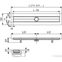 Корпус душевого трапа TECEdrainline 700 мм
