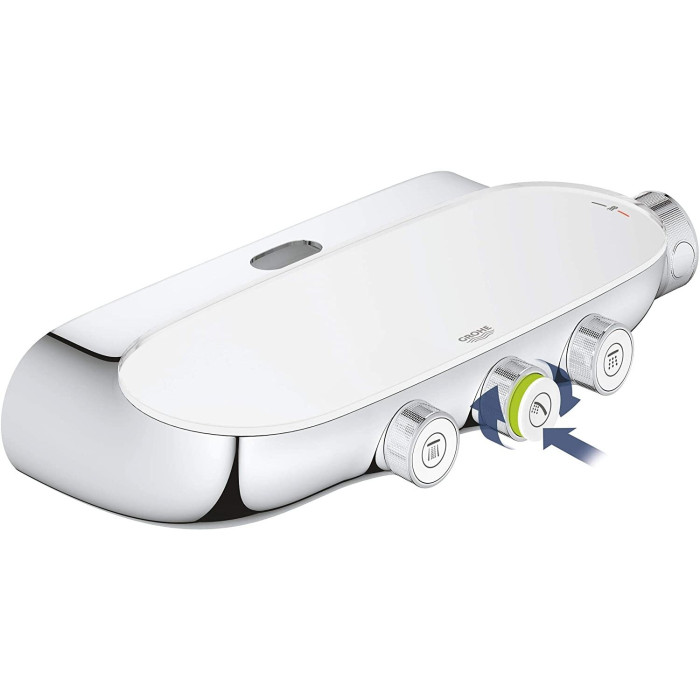 Termostatiska lietus duša sistēma GORHE Rainshower SmartControl 360 Duo ar rokas dušu Power&Soul, 115 26250000
