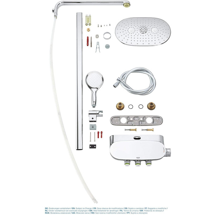 Thermostatic rain shower system GORHE Rainshower SmartControl 360 Duo with handheld shower Power&Soul, 115 26250000