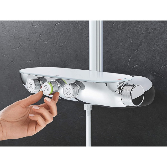 Термостатическая система дождевого душа GORHE Rainshower SmartControl 360 Duo с ручным душем Power&Soul, 115 26250000