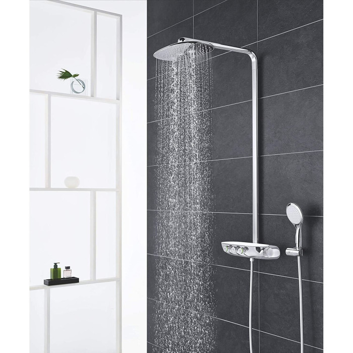 Termostatiska lietus duša sistēma GORHE Rainshower SmartControl 360 Duo ar rokas dušu Power&Soul, 115 26250000