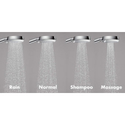 Dušas komplekti HANSGROHE Croma 100 Chrome, 4 funkcijas (Dažādu garumu izvēle)