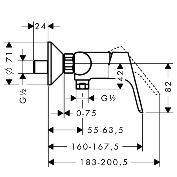 Dušas maisītājs HANSGROHE Focus E2, 31960000