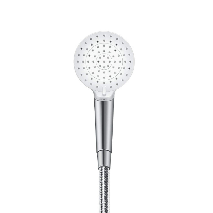 Dušu komplekti HANSGROHE Crometta 100 White/Chrome, 2 funkcijas, (Dažādu garumu izvēle)