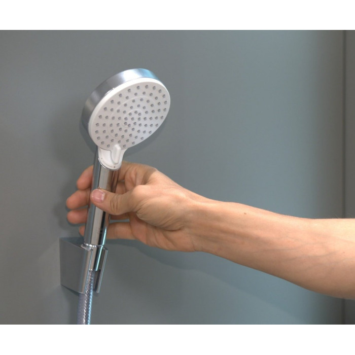 Shower sets HANSGROHE Crometta 100 White/Chrome, 2 functions, (Various length options)