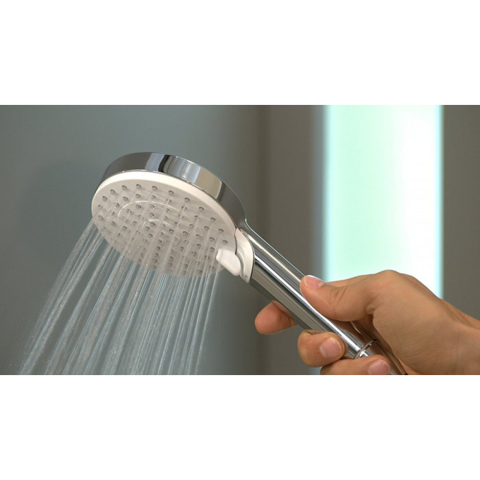 Shower sets HANSGROHE Crometta 100 White/Chrome, 2 functions, (Various length options)