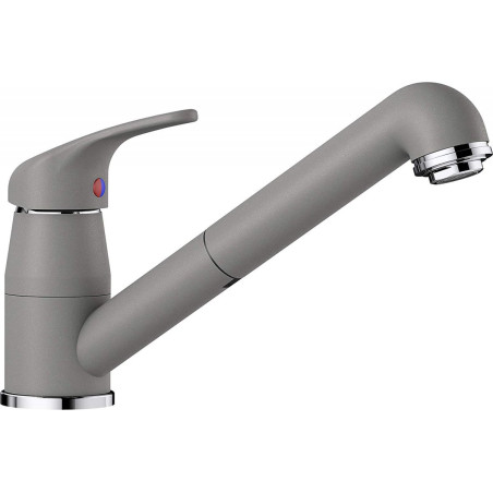 Kitchen (sink) faucet BLANCO, DARAS-S, aluminum metal with a pull-out hose