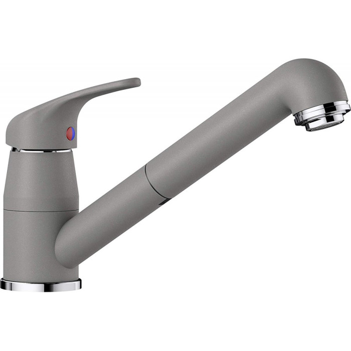 Kitchen (sink) faucet BLANCO, DARAS-S, aluminum metal with a pull-out hose