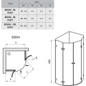 Shower cabin Ravak Brilliant BSKK4