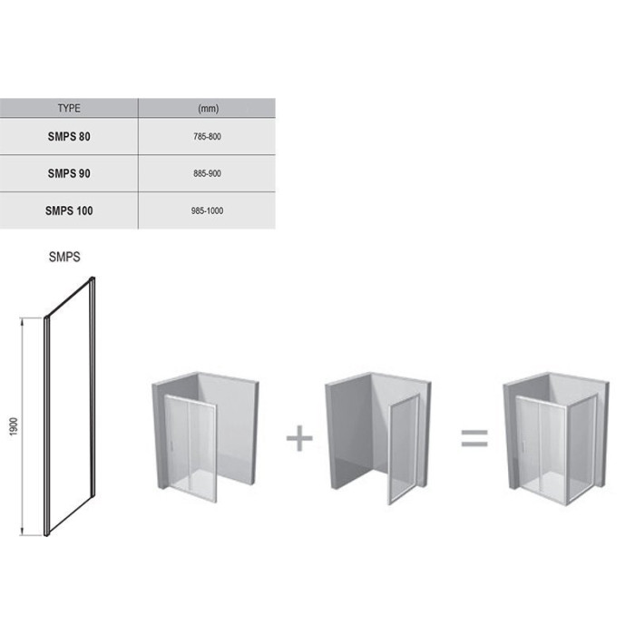 RAVAK SmartLine SMPS stationary wall panel
