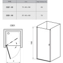 Двери душа RAVAK Chrome CSD1