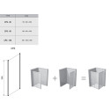 RAVAK Chrome CPS stationary wall