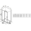 RAVAK Blix Slim BLSPS stationary wall