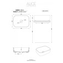 The sink is being installed ALICE CERAMICA Unica 50 x 37 cm
