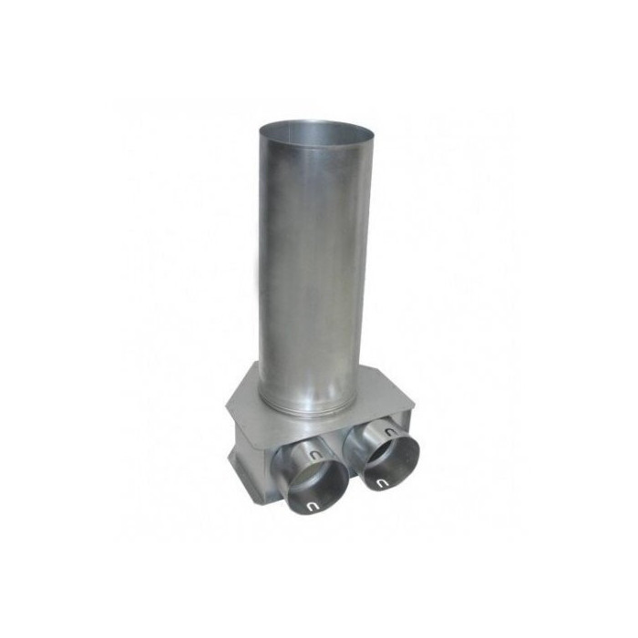 Diffuser box for flexible FITT 75 mm duct with 2 rings