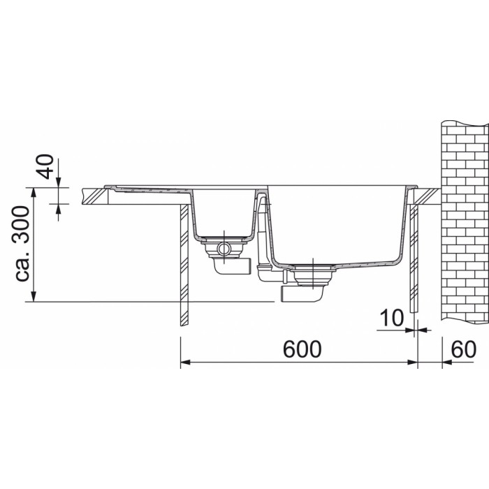 FRANKE MARIS MRG 651-78 stone (granite) sink, onyx (black)