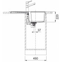 Каменная (гранитная) раковина FRANKE URBAN UBG 611-78, белая