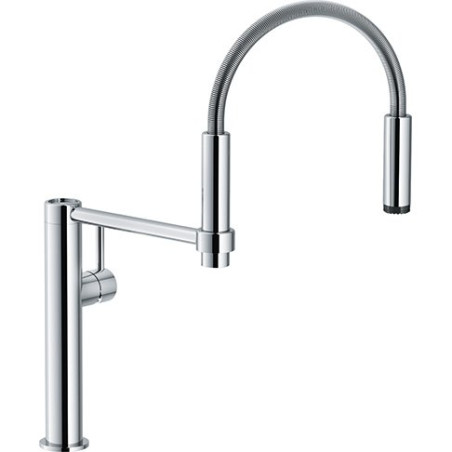 Kitchen (sink) mixer FRANKE PESCARA 360, with pull-out hose, chrome