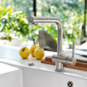 Kitchennis (izlietnes) maisītājs FRANKE ATLAS NEO, ar izvelkamu šļūteni un Laminarstrahl tehnoloģiju