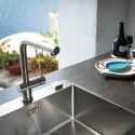Kitchen (sink) faucet FRANKE ATLAS NEO, with a pull-out hose and Laminarstrahl technology