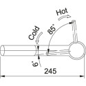 FRANKE ORBIT kitchen (sink) faucet, with a pull-out hose, stainless steel body