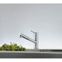 FRANKE ORBIT kitchen (sink) faucet, with a pull-out hose, stainless steel body