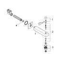 GROHE EuroCube 170 mm bathtub spout, 13304000