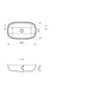 VINCENTO Svaja sink 600 x 360 mm