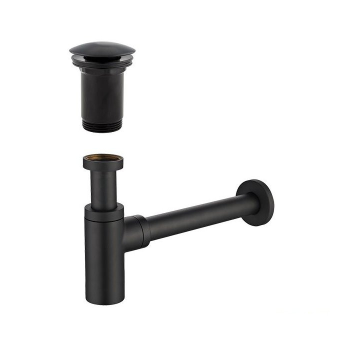 Сифон для раковины ALCA PLAST 1 1/4"" x 32 мм, черный