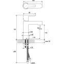 RAVAK Puri sink mixer, without overflow