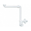 Siphon space-saving for sink with sediment trap, without vent HL 1 1/4"" x 32 mm, HL137/32