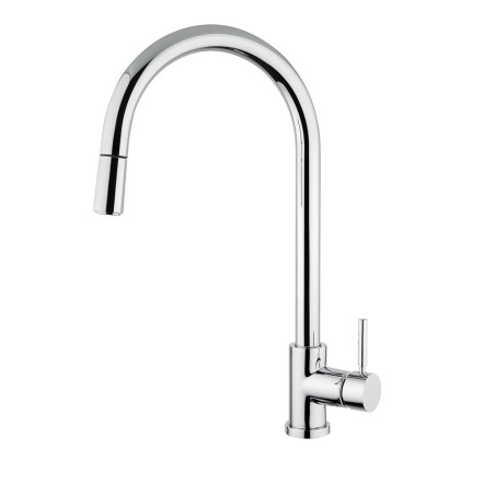 Kitchen sink mixer with pull-out hose BUGNATESE Kobuk (Various finishes available)