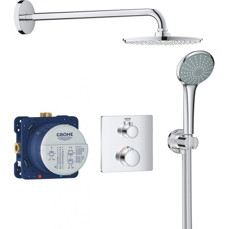 Potinkinā dušas sistēma GROHE Grohtherm Cosmopolitan 210 ar termostatu, 34734000