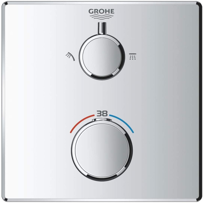 GROHE Grohtherm Cosmopolitan 210 concealed shower system with thermostat, 34734000