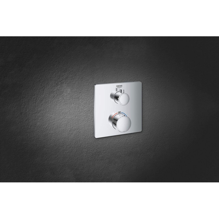 GROHE Grohtherm Cosmopolitan 210 concealed shower system with thermostat, 34734000