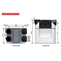 Heat recovery ventilator with enthalpy heat exchanger ZEHNDER ComfoAir Q 450 ERV TR