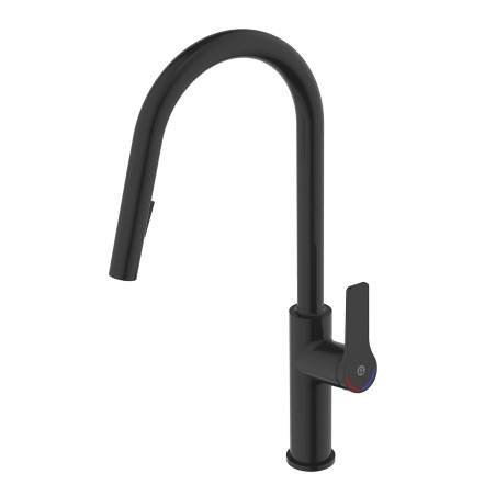 GUSTAVSBERG Epic kitchen (sink) faucet with pull-out spray, black matte