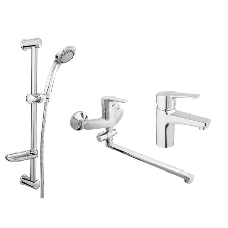 Rubineta Uno-12/C + uno-18 + variant-delta faucet set for the bathroom