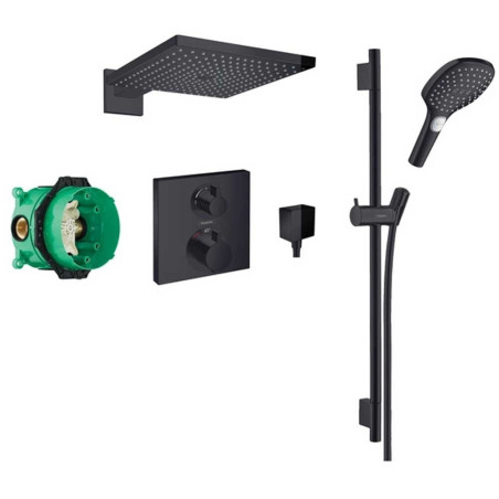 Potinkamais termostatiskais dušs 6 in 1 komplekts HANSGROHE Raindance E 300