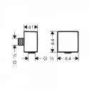 Built-in thermostatic shower 6 in 1 set HANSGROHE Raindance E 300