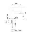 RUBINETA Uno-18 (WT) sink mixer