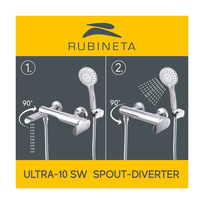 Shower column set RUBINETA Olo+Ultra-10 (SW) (DV3/4)